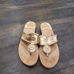 Rose Gold Jack Rogers.